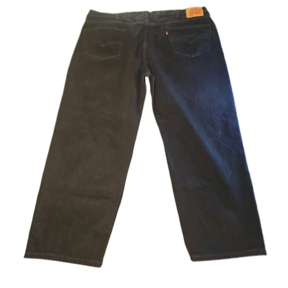 Vintage Levis 550 Black Jeans Mens 46x40 Relaxed Fit Big Tall Tapered Leg 46 x 4